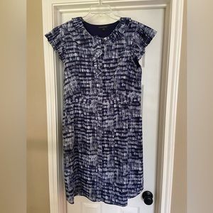 Banana Republic Pleated-Sleeve Button-Down Work Dress